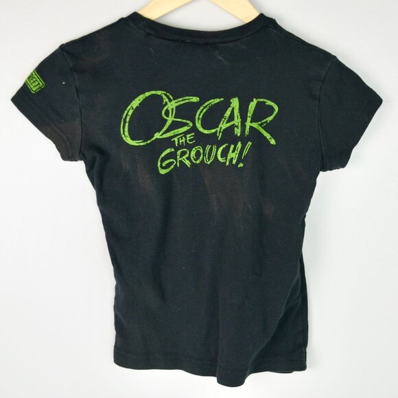 Junk Food Oscar the Grouch Scram Vintage Junior's Small Black Tee - Picture 6 of 8